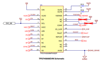 Schaltplan - Texas Instruments TPS7H500xEVM Evaluierungsmodule
